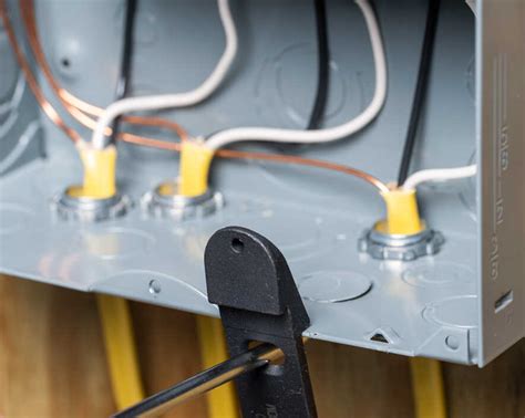 electrical box fill in knockout|open knockouts in electrical panels.